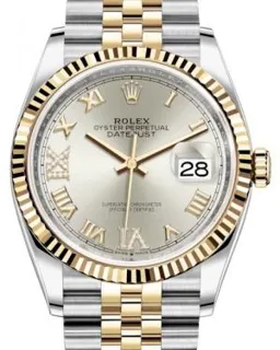 Rolex Datejust 36 126233 Yellow gold and Stainless steel Silver