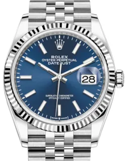 Rolex Datejust 36 126234 White gold and Stainless steel Blue