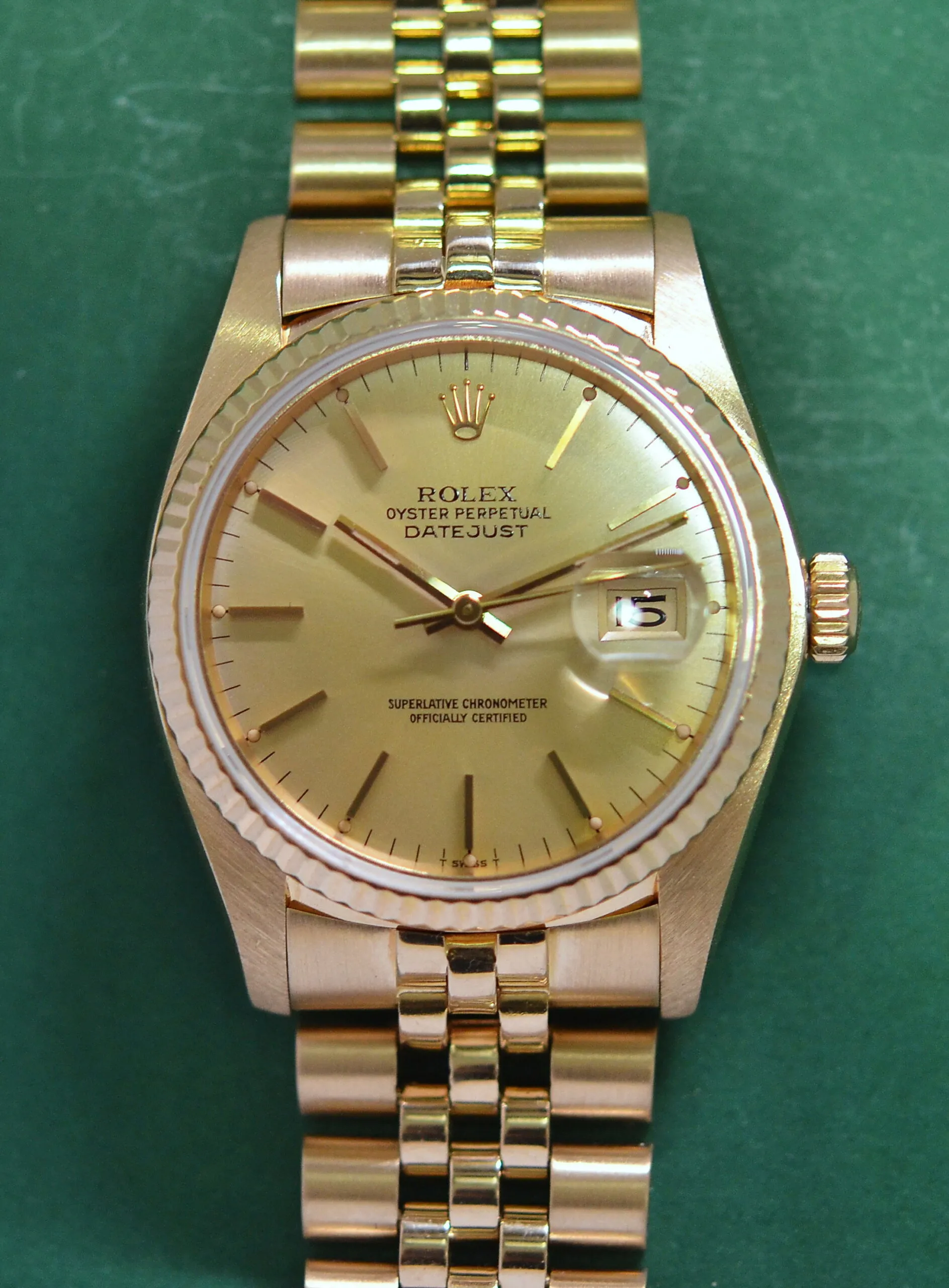 Rolex Datejust 36 16018 36mm 18k yellow gold Gold