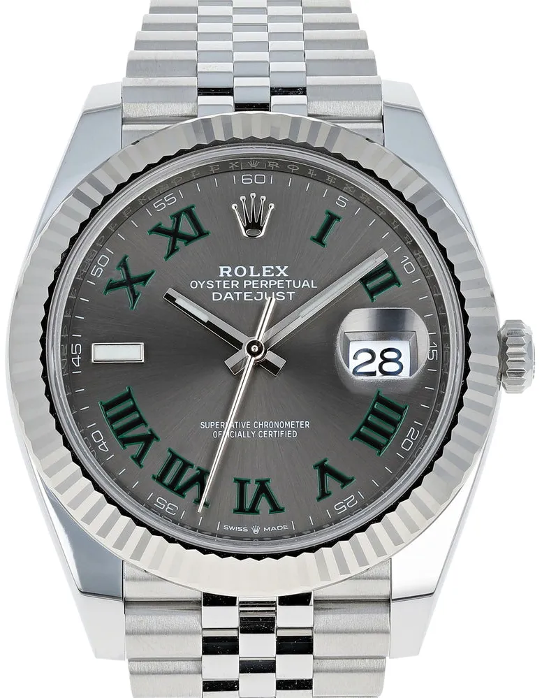 Rolex Datejust 41 126334-0022 41mm White gold and Oystersteel Gray