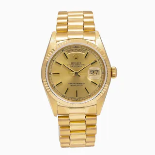 Rolex Day-Date 36 18038 Yellow gold Champagne