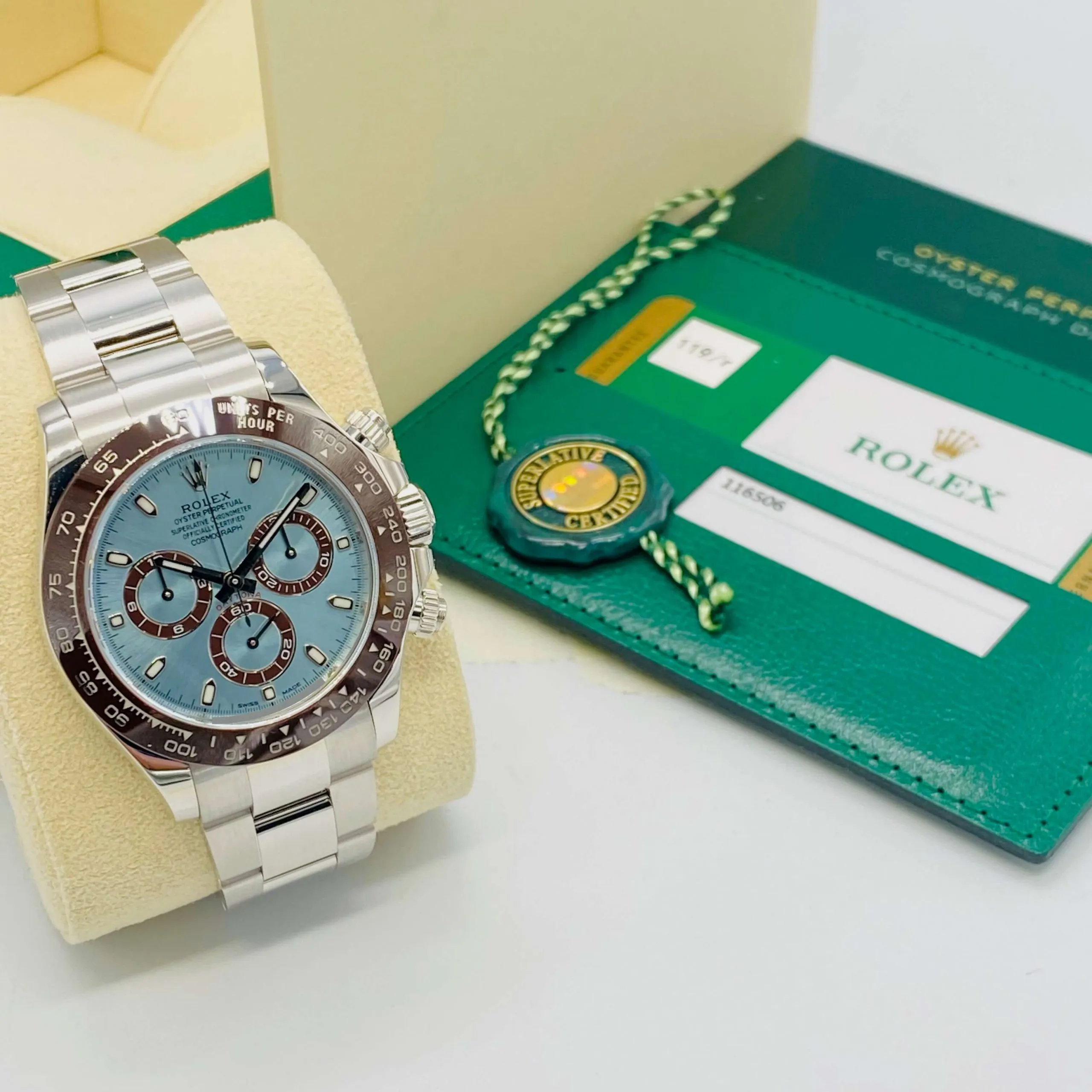 Rolex Daytona 116506 Platinum Light blue