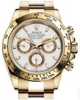 Rolex Daytona 116508 Yellow gold White