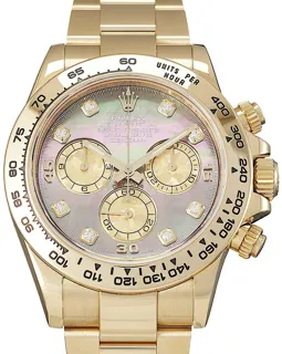 Rolex Daytona 116508 Yellow gold Perlmutt