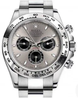 Rolex Daytona 116509 White gold Silver