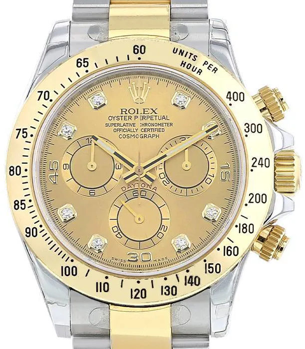 Rolex Daytona 116523 40mm Yellow gold and Stainless steel Champagne