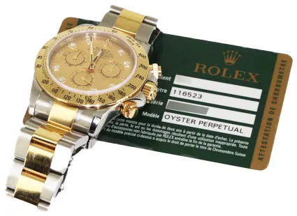 Rolex Daytona 116523 40mm Yellow gold and Stainless steel Champagne 1