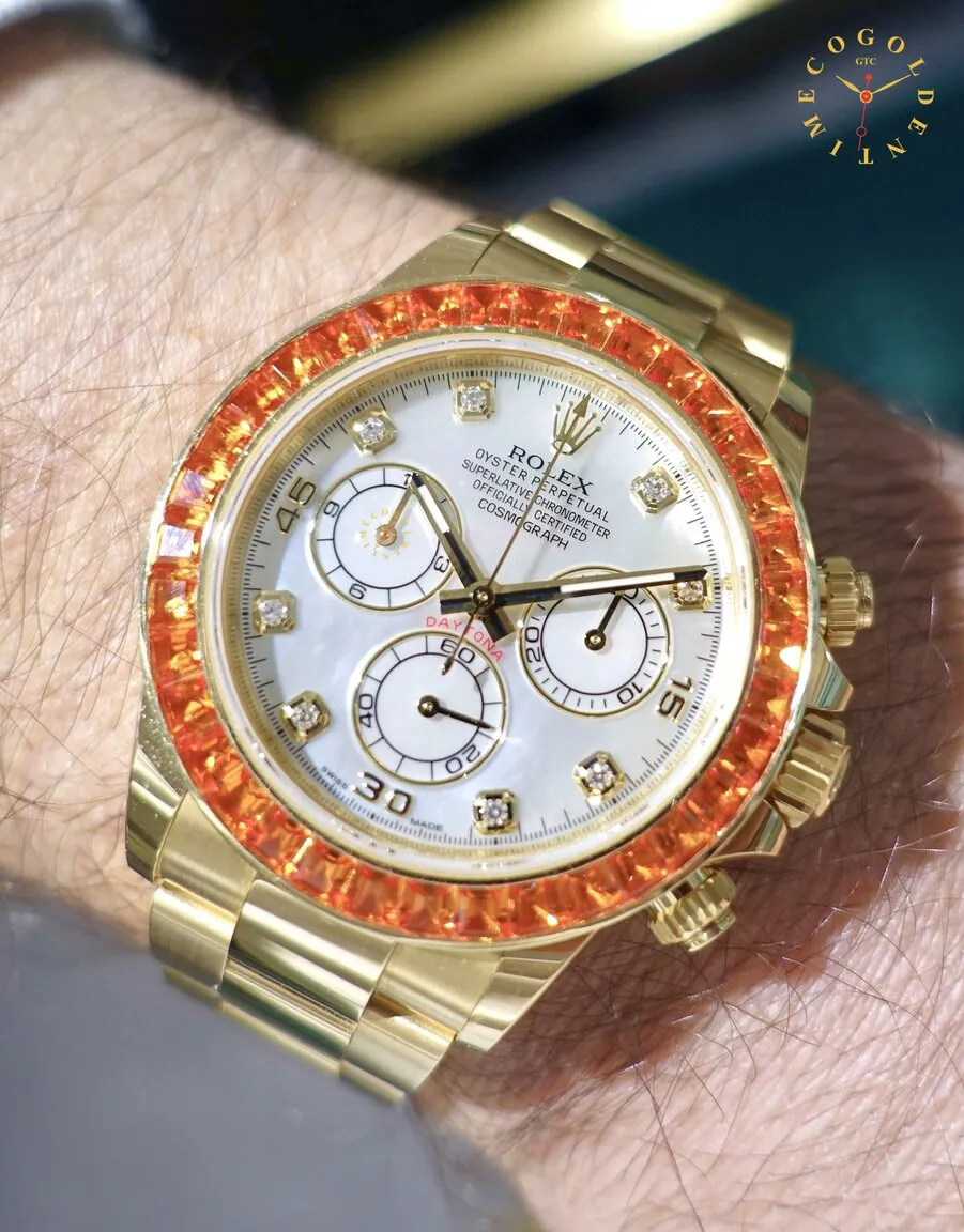 Rolex Daytona 116578SACO 40mm Yellow gold Mother-of-pearl 1