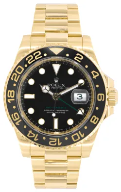 Rolex GMT-Master II 116718LN-0001 44mm Yellow gold Black