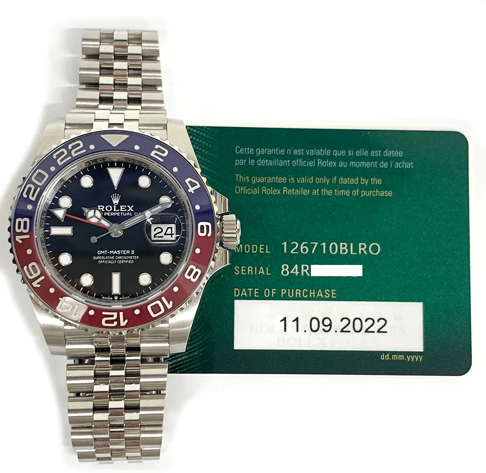 Rolex GMT-Master II 126710BLRO 40mm Stainless steel Black