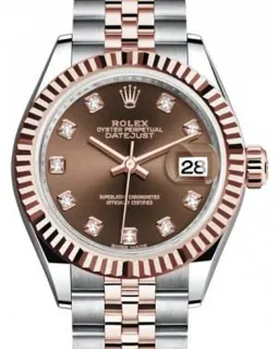 Rolex Lady-Datejust 279171 Rose gold and Stainless steel Brown