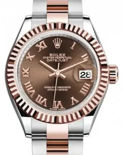 Rolex Lady-Datejust 279171 Rose gold and Stainless steel Brown