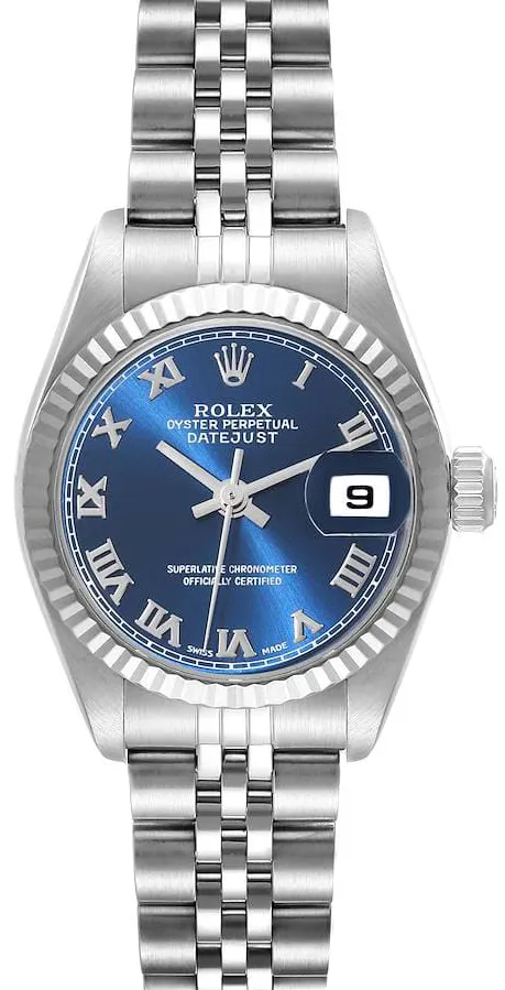 Rolex Lady-Datejust 79174 26mm Stainless steel Blue