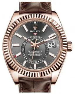 Rolex Sky-Dweller 326135 Rose gold Dark Rhodium