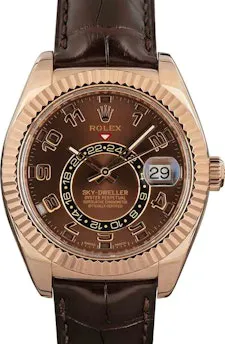 Rolex Sky-Dweller 326135 42mm 18k everose gold Chocolate