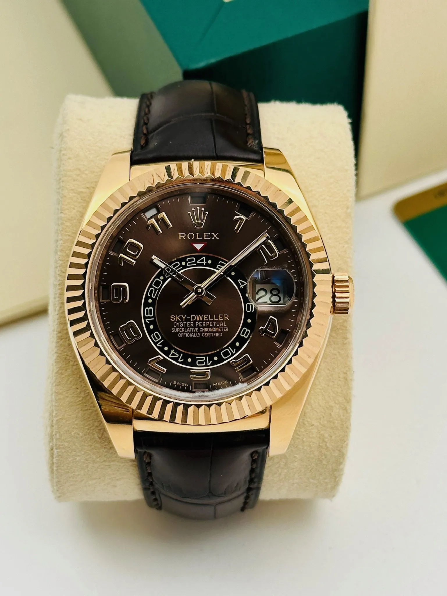 Rolex Sky-Dweller 326135 Rose gold Chocolate 3