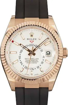 Rolex Sky-Dweller 326235 42mm 18k everose gold White