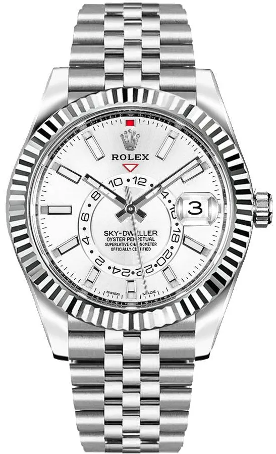 Rolex Sky-Dweller 326934-0001 42mm Stainless steel White