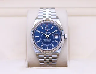 Rolex Sky-Dweller 326934-0003 White gold and Stainless steel Blue