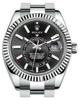 Rolex Sky-Dweller 326934-0005 White gold and Stainless steel Black