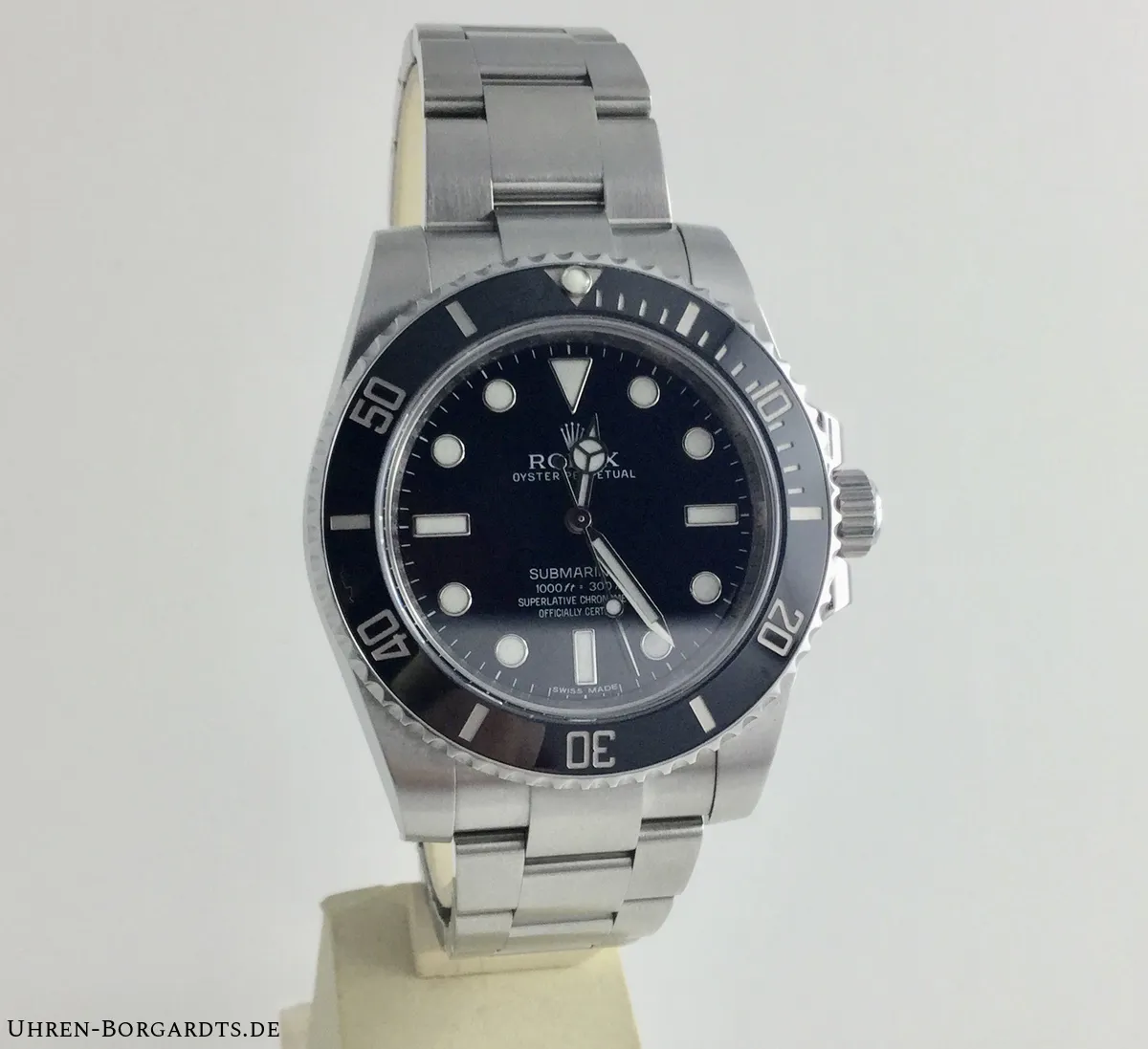 Rolex Submariner 114060 40mm Stahl Schwarz