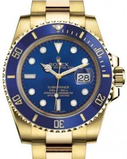 Rolex Submariner Date 116618LB Yellow gold