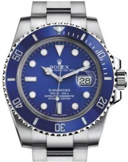 Rolex Submariner 116619 White gold Blue