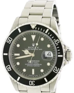 Rolex Submariner 16610 Stainless steel Black