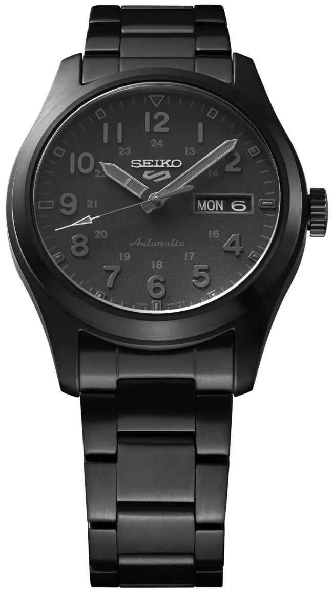 Seiko Seiko 5 SRPJ09K1 39.38mm Stainless steel Black