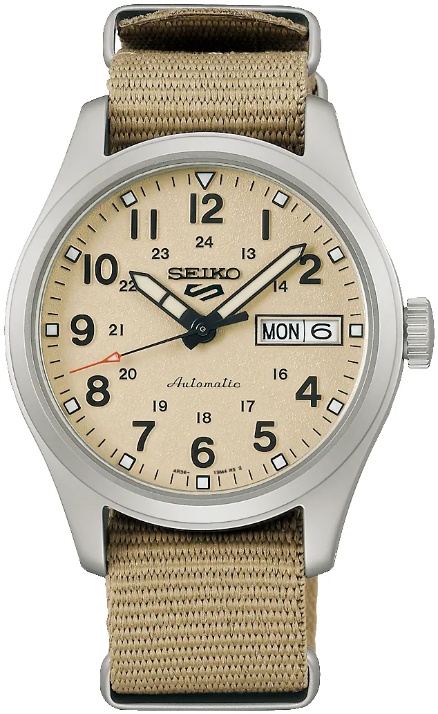 Seiko 5 SRPJ83K1 36.37mm Stainless steel Beige