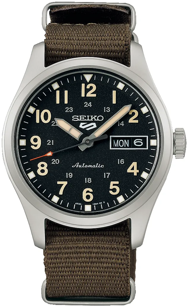 Seiko 5 SRPJ85K1 36.37mm Stainless steel Black