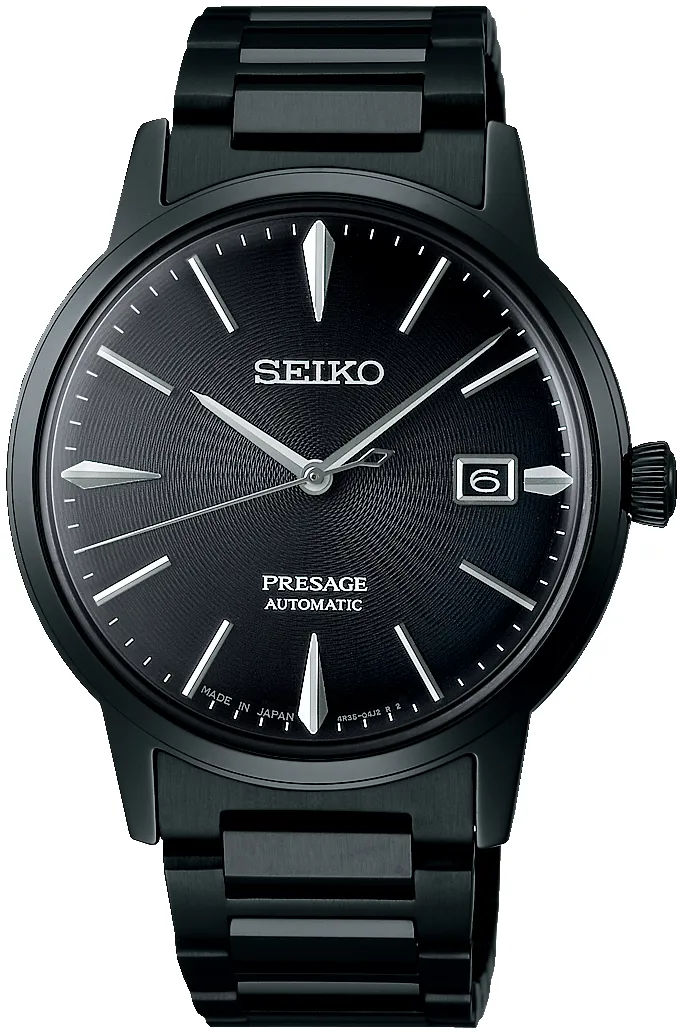 Seiko Presage SRPJ15J1 39.52mm Stainless steel Black