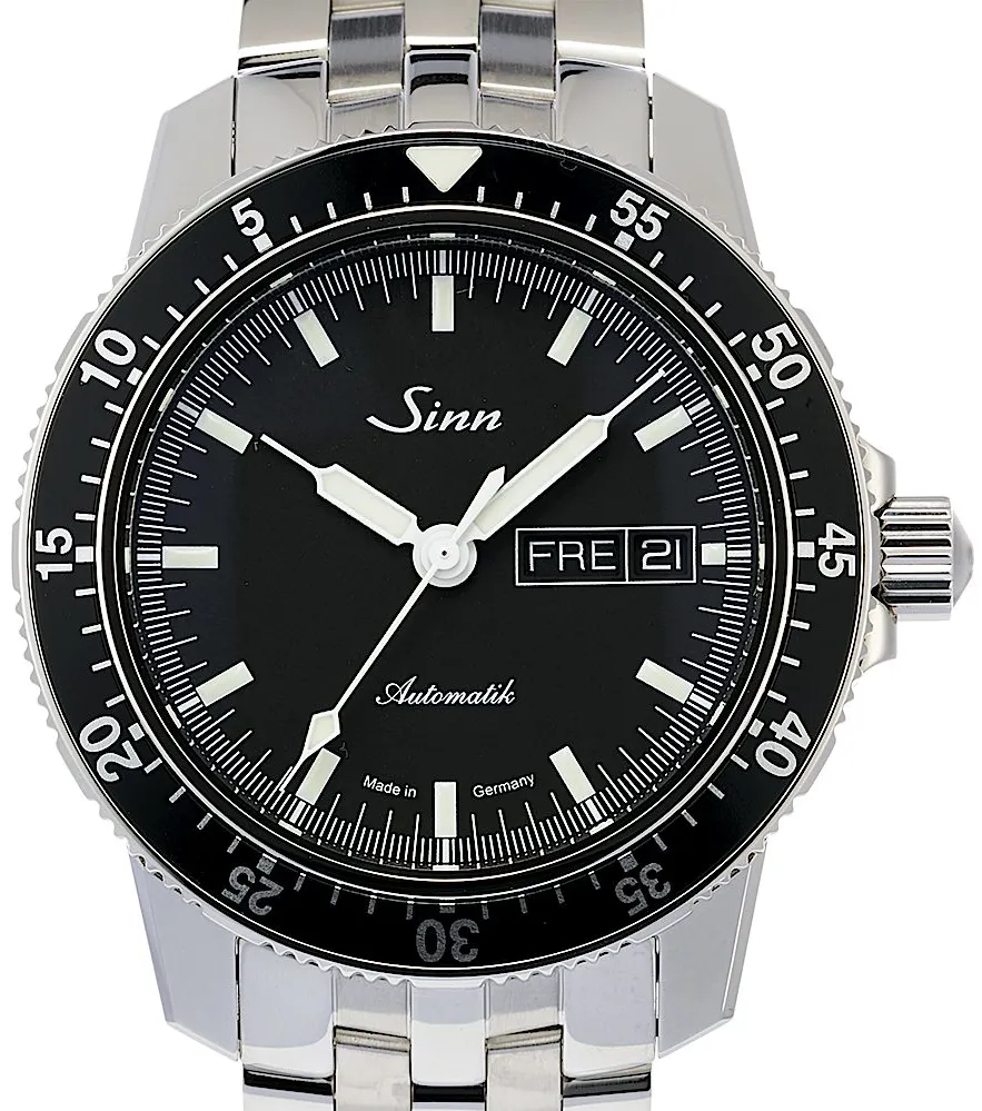 Sinn 104 104.010 41mm Edelstahl Black