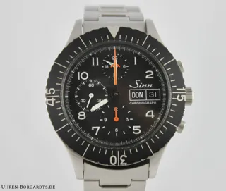 Sinn Military Chronograph 156 Stahl Schwarz