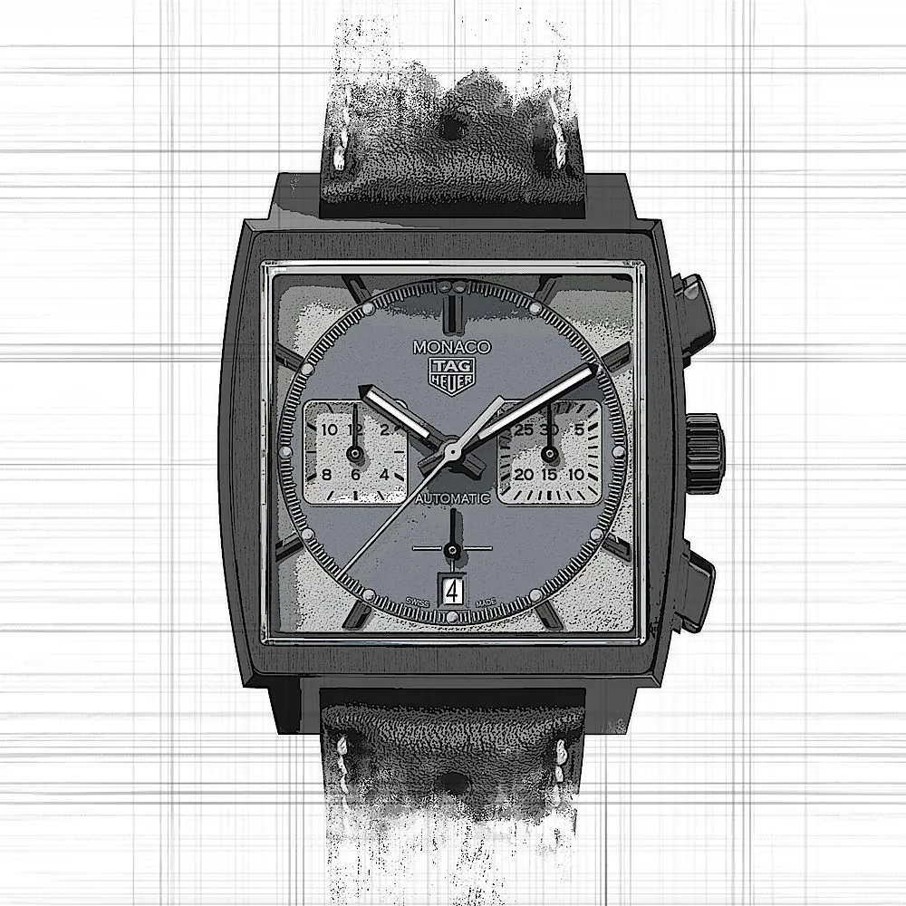 TAG Heuer Monaco CBL2181.FC6515 39mm Titanium Black