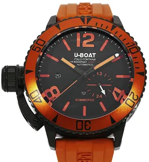 U-Boat Sommerso Orange IPB Ltd. 50 9543 Edelstahl Schwarz