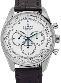 Zenith El Primero 03.2080.400/01.C494 42mm Stainless steel Weiß