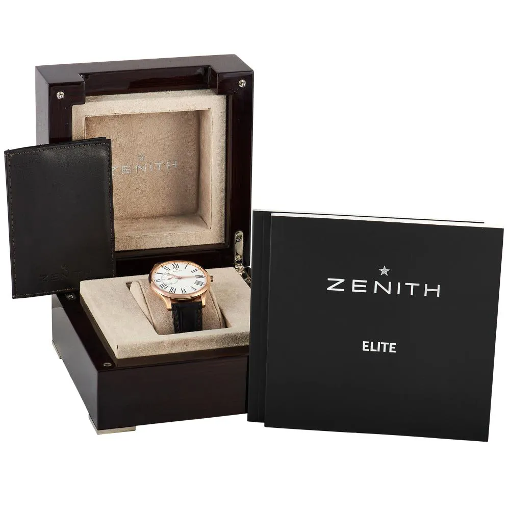 Zenith Elite 18.2010.681/11.C498 40mm 18k rose gold White