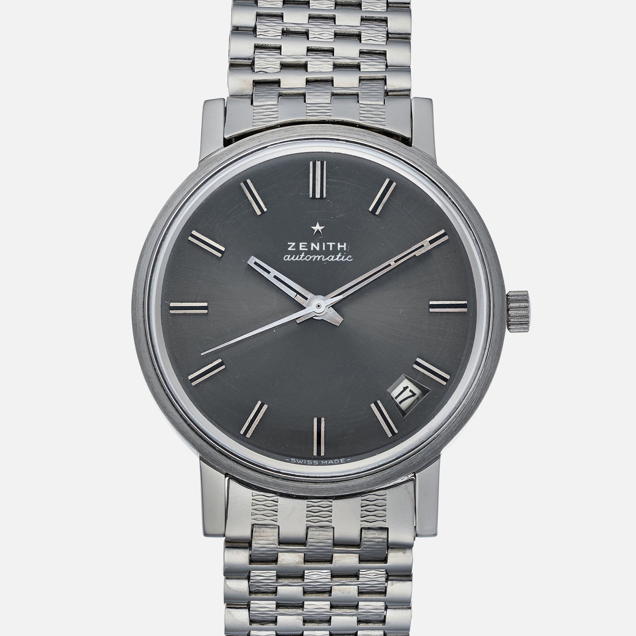 Zenith Auto Sport Automatic Calendar Date Stainless Steel