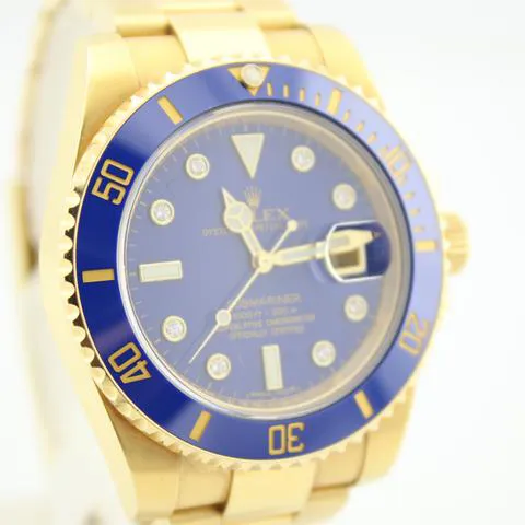 Rolex Submariner Date 116618LB 40mm Yellow gold Blue 4