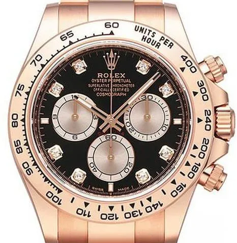 Rolex Daytona 126505 40mm Rose gold Black