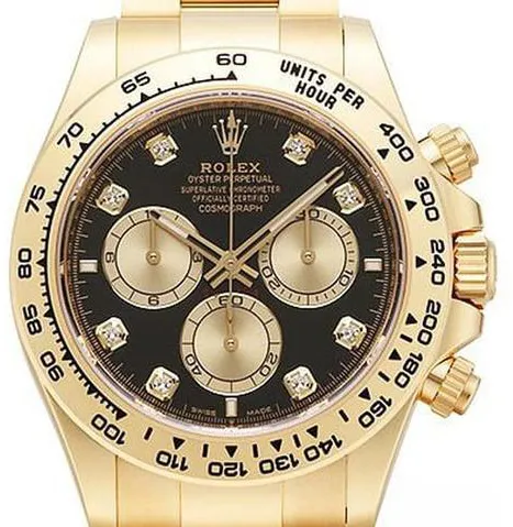 Rolex Daytona 126508 40mm Yellow gold Black