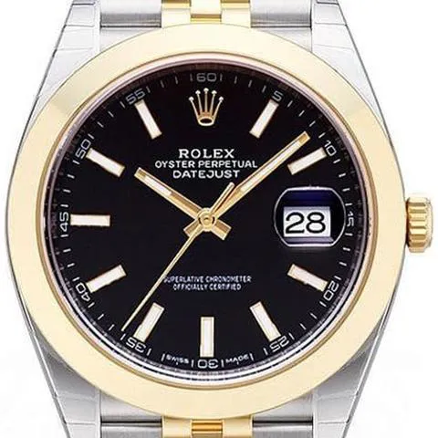 Rolex Datejust 41 126303 41mm Yellow gold and Stainless steel Black