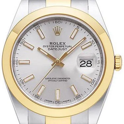 Rolex Datejust 41 126303 41mm Yellow gold and Stainless steel Silver