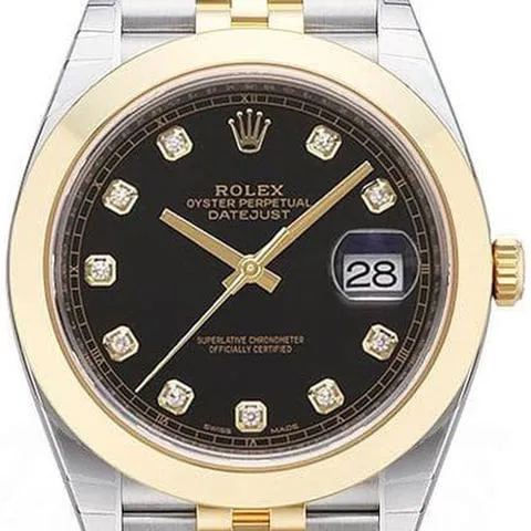 Rolex Datejust 41 126303 41mm Yellow gold and Stainless steel Black