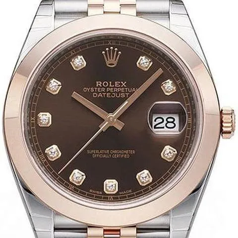 Rolex Datejust 41 126301 41mm Yellow gold and Stainless steel Brown