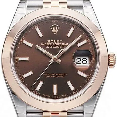 Rolex Datejust 41 126301 41mm Yellow gold and Stainless steel Brown