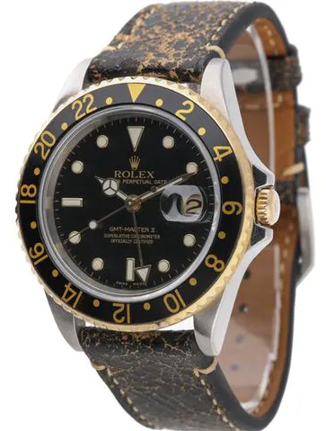 Rolex GMT-Master II 16713 40mm Yellow gold and Stainless steel Black 2