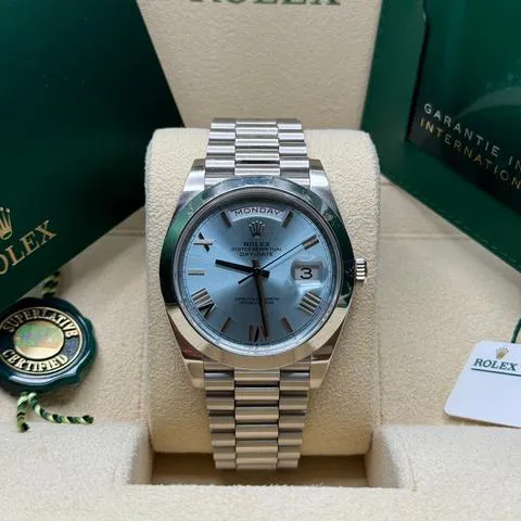 Rolex Day-Date 40 228206 40mm Platinum Blue