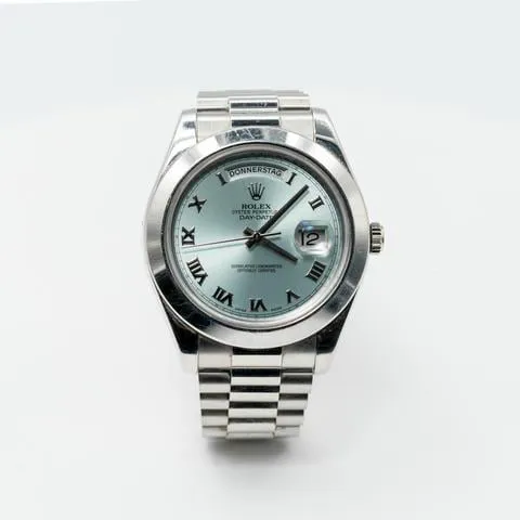 Rolex Day-Date II 218206 41mm Platinum Blue